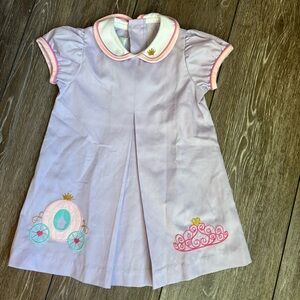 Purple Smocked Princess Dress